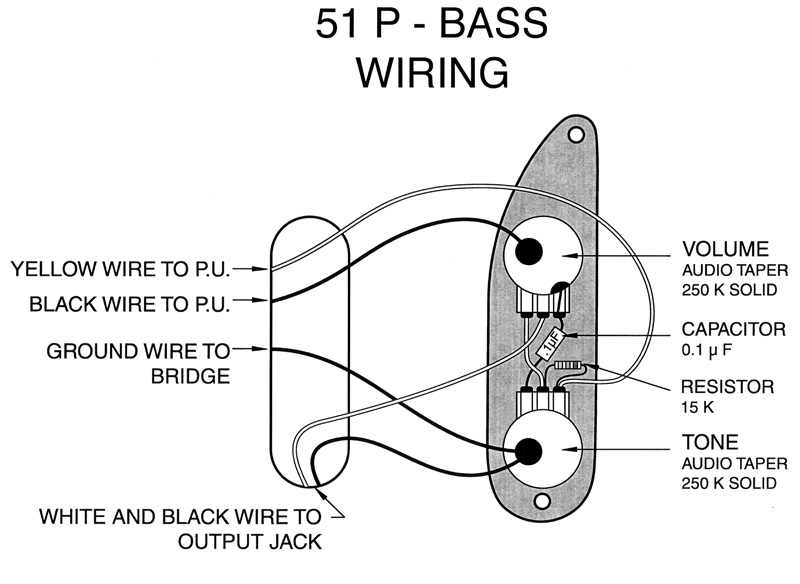 fender precision bass wiring diagram